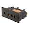Hubbell Wiring Device-Kellems Pin & Sleeve Receptacle, 20 A, 125V AC, Screw Terminals Wire Connection Type Black HBL20SPFR - alternate 1